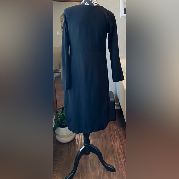 NWT, Talbots, black long sleeve, wrap dress, LBD, size 12 - Picture 2 of 4
